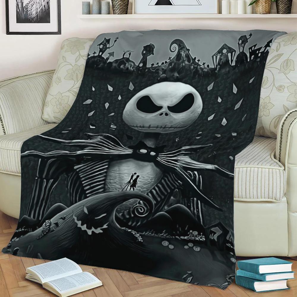 Nightmare Before Christmas Fleece Throw Blanket Meaningful Gift For Halloween Christmas