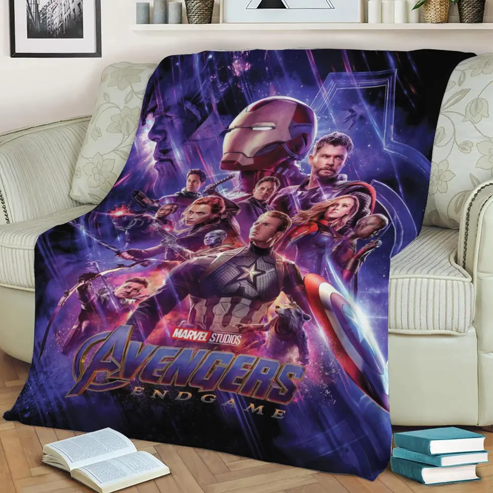 Avengers Endgame Fleece Throw Blanket Meaningful Gift For Halloween Christmas