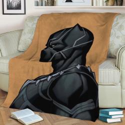 Black Panther Fleece Throw Blanket Meaningful Gift For Halloween Christmas