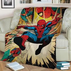Spider-Man Fleece Throw Blanket Meaningful Gift For Halloween Christmas