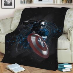 The Shield Fleece Throw Blanket Meaningful Gift For Halloween Christmas