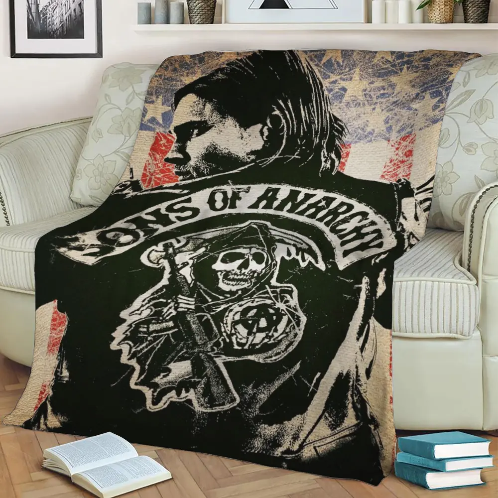 Sons Of Anarchy Fleece Throw Blanket Meaningful Gift For Halloween Christmas