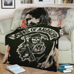 Sons Of Anarchy Fleece Throw Blanket Meaningful Gift For Halloween Christmas