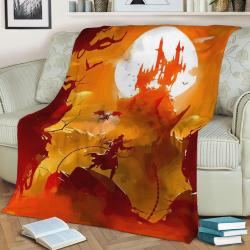 Castlevania Fleece Throw Blanket Meaningful Gift For Halloween Christmas