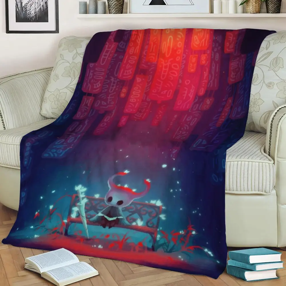Hollow Knight Fleece Throw Blanket Meaningful Gift For Halloween Christmas