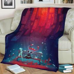 Hollow Knight Fleece Throw Blanket Meaningful Gift For Halloween Christmas