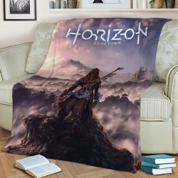 Horizon Zero Dawn Fleece Throw Blanket Meaningful Gift For Halloween Christmas