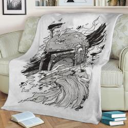 Boba Fett Fleece Throw Blanket Meaningful Gift For Halloween Christmas
