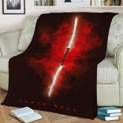 Darth Maul Fleece Throw Blanket Meaningful Gift For Halloween Christmas