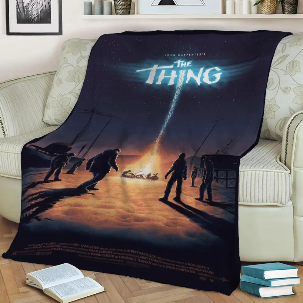 The Thing Fleece Throw Blanket Meaningful Gift For Halloween Christmas