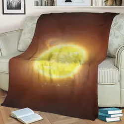 A Portrait Of The Solar System Sun Fleece Throw Blanket Meaningful Gift For Halloween Christmas