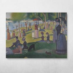 A Sunday on La Grande Jatte - Georges Seurat Wall Art Canvas Meaning Gift For Birthday Christmas