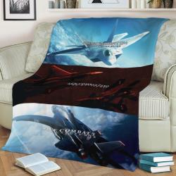 Ace Combat Fleece Throw Blanket Meaningful Gift For Halloween Christmas