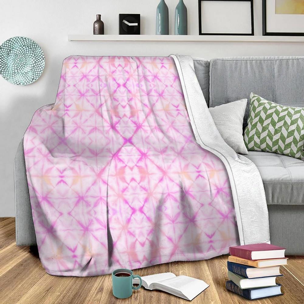 Agadir Pink Fleece Throw Blanket Meaningful Gift For Halloween Christmas
