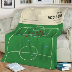 Aguero Man City Qpr Goal Fleece Throw Blanket Meaningful Gift For Halloween Christmas