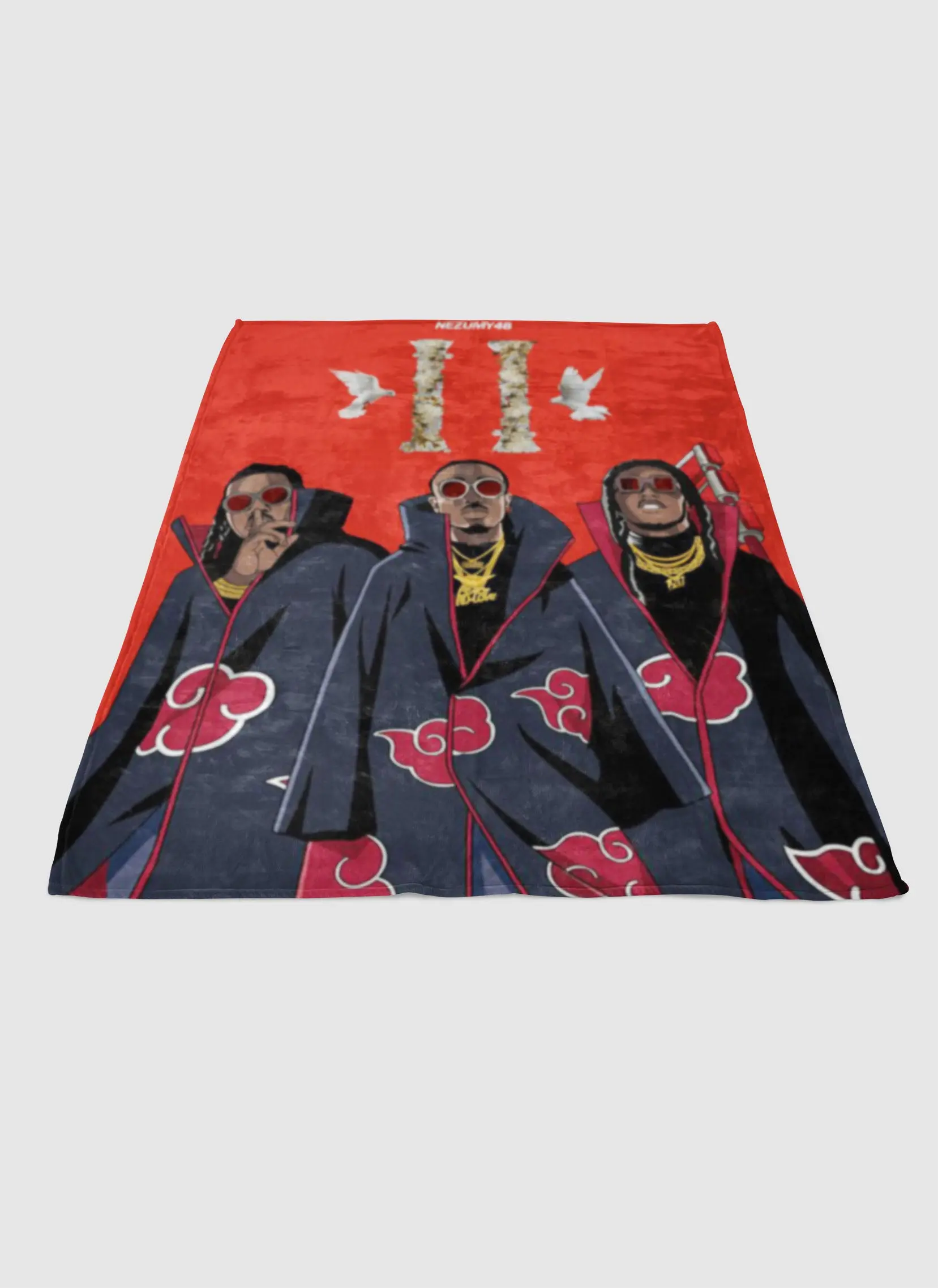 Akatsuki Background Soft Fleece Blanket Meaningful Gift For Halloween Christmas