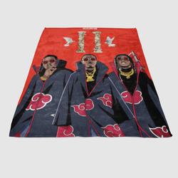 Akatsuki Background Soft Fleece Blanket Meaningful Gift For Halloween Christmas