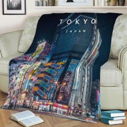 Akihabara Fleece Throw Blanket Meaningful Gift For Halloween Christmas