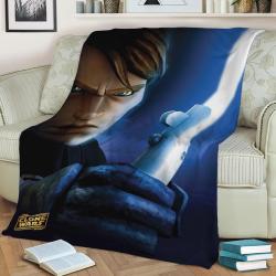 Anakin Fleece Throw Blanket Meaningful Gift For Halloween Christmas