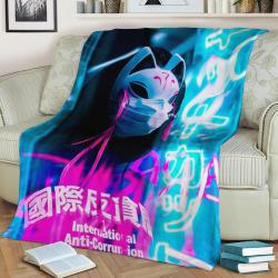 Anbu Fleece Throw Blanket Meaningful Gift For Halloween Christmas