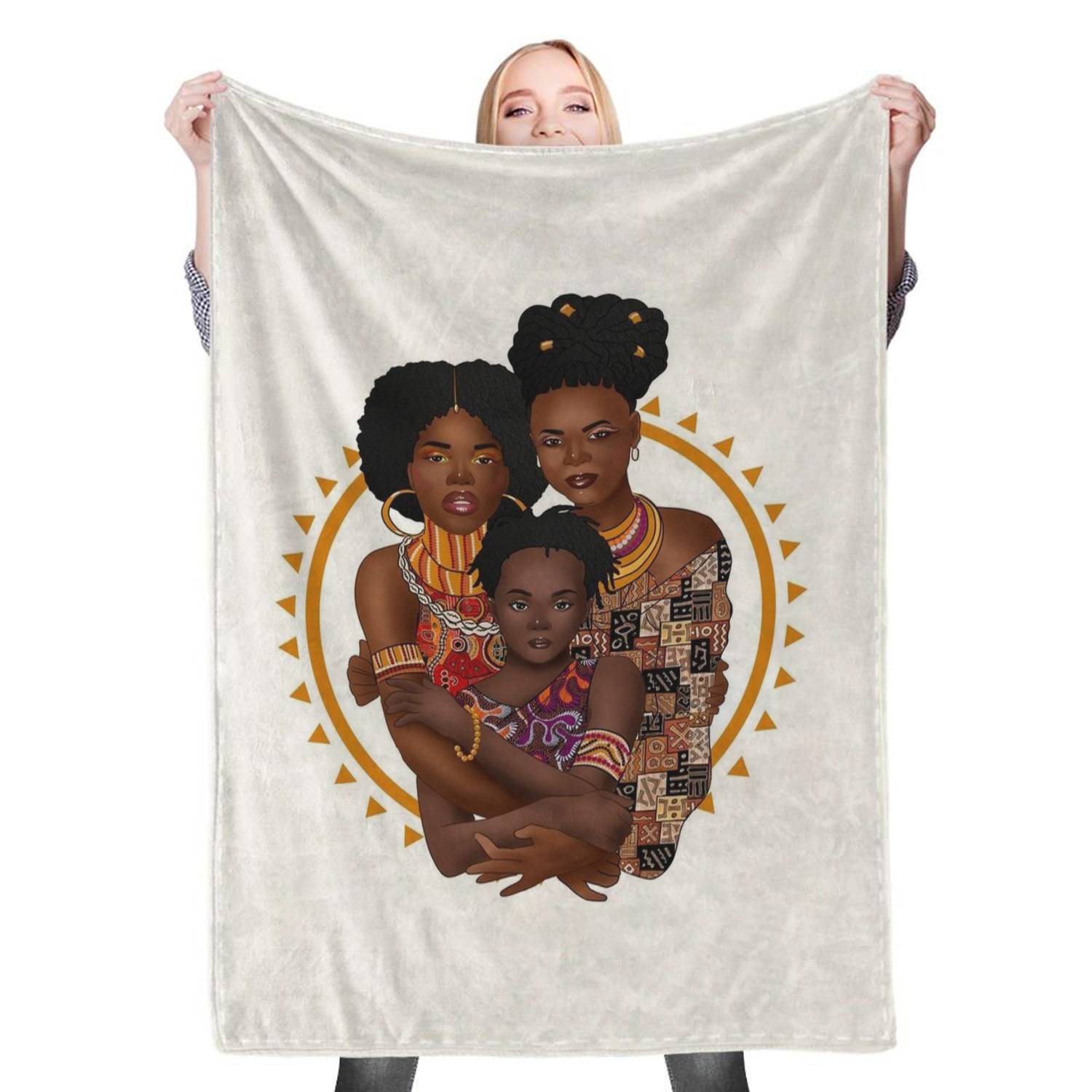 Ancestry Fleece Throw Blanket Meaningful Gift For Halloween Christmas