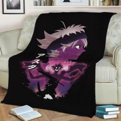 Anime Hero Asta Fleece Throw Blanket Meaningful Gift For Halloween Christmas