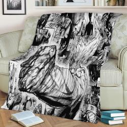 Anime Manga Fleece Throw Blanket Meaningful Gift For Halloween Christmas