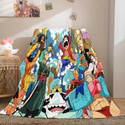 Anime One Piece Cosplay Soft Flannel Fleece Throw Blanket Meaningful Gift For Halloween Christmas Bedding Sets