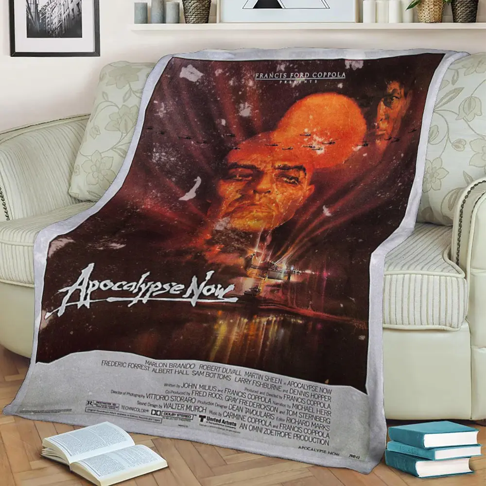 Apocalypse Now Poster Fleece Throw Blanket Meaningful Gift For Halloween Christmas
