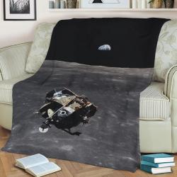 Apollo 11 Landing Module Fleece Throw Blanket Meaningful Gift For Halloween Christmas