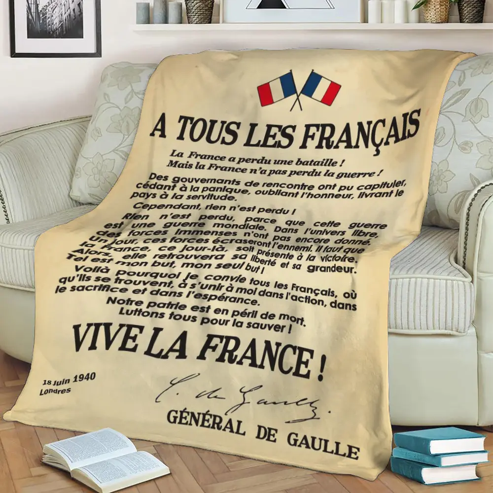 Appel 18 Juin Fleece Throw Blanket Meaningful Gift For Halloween Christmas
