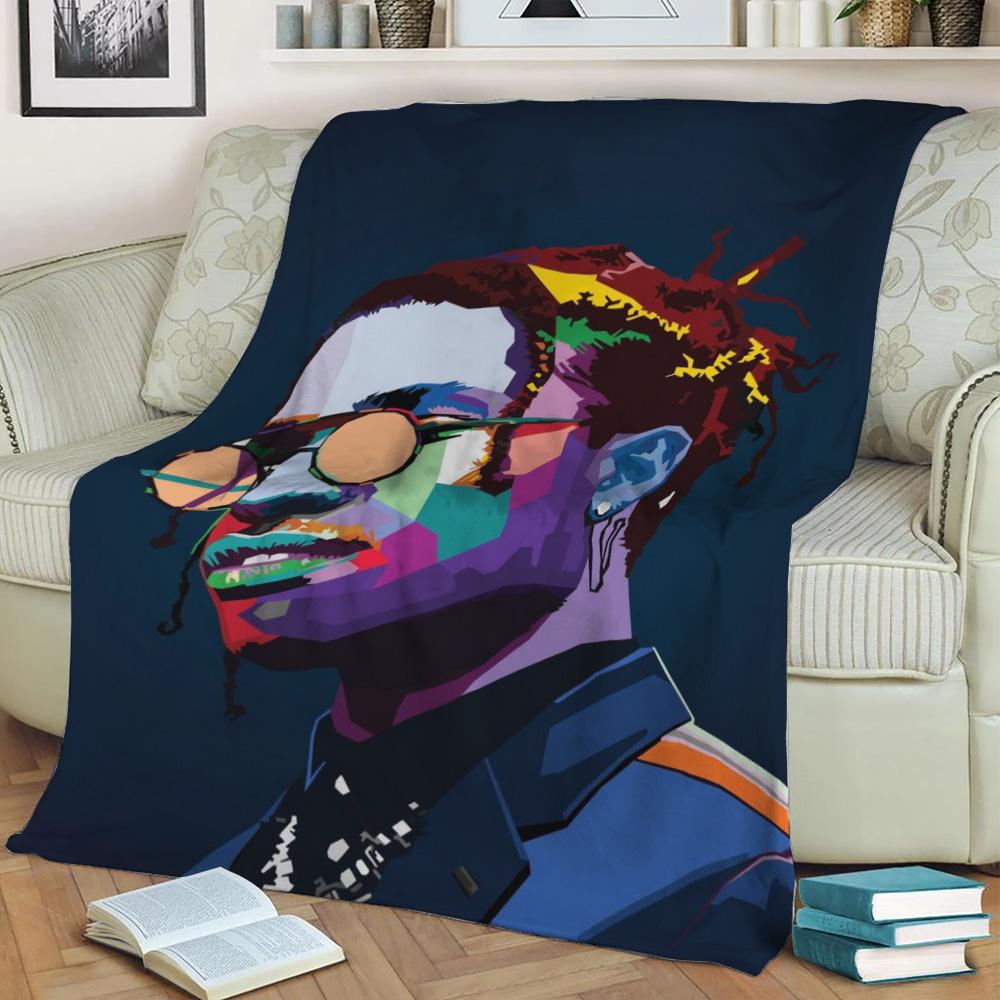 Asap Rocky Wpap Pop Art Fleece Throw Blanket Meaningful Gift For Halloween Christmas