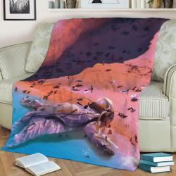Ashore Fleece Throw Blanket Meaningful Gift For Halloween Christmas