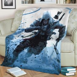 Assasins Creed 1 Fleece Throw Blanket Meaningful Gift For Halloween Christmas