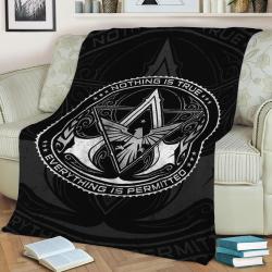 Assassins Club Fleece Throw Blanket Meaningful Gift For Halloween Christmas