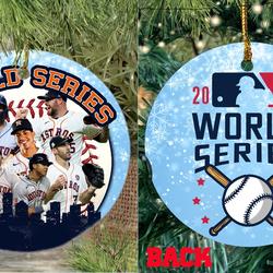 Astros 2022 World Series Double-Sided Ornament Perfect And Unique Gifts For Family On Christmas