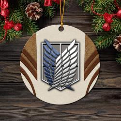 Attack On Titans Cream Mica Ornament Perfect Gift For Holiday Perfect And Unique Gifts For Family On Christmas