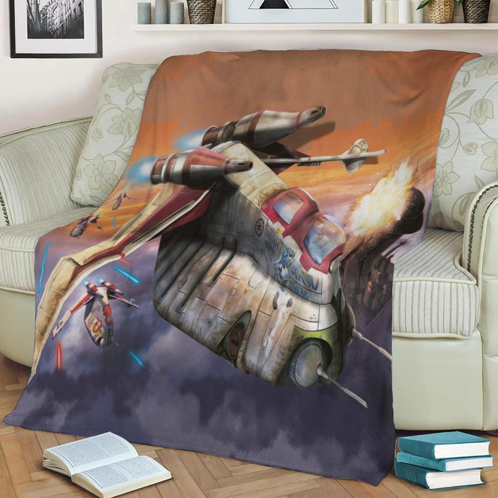 Attack Shuttle Fleece Throw Blanket Meaningful Gift For Halloween Christmas