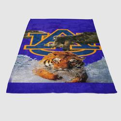 Auburn Tigers And Eagle Soft Fleece Blanket Meaningful Gift For Halloween Christmas