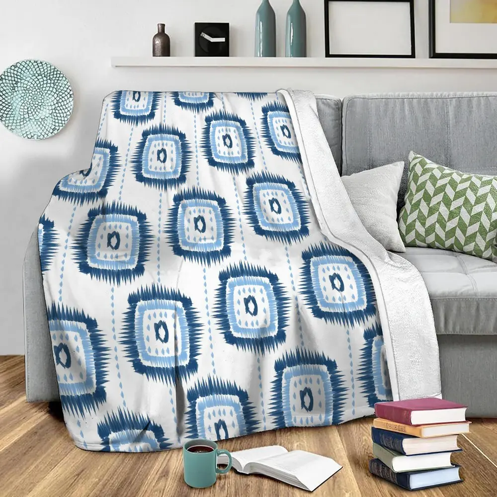 Authentic Blues Fleece Throw Blanket Meaningful Gift For Halloween Christmas