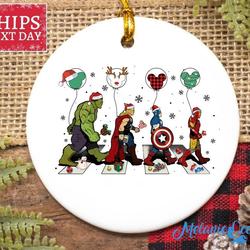 Avenger Disney Team Iron Man Thor Hulk Christmas Ornament Perfect And Unique Gifts For Family On Christmas