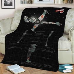 B-Wing Fleece Throw Blanket Meaningful Gift For Halloween Christmas