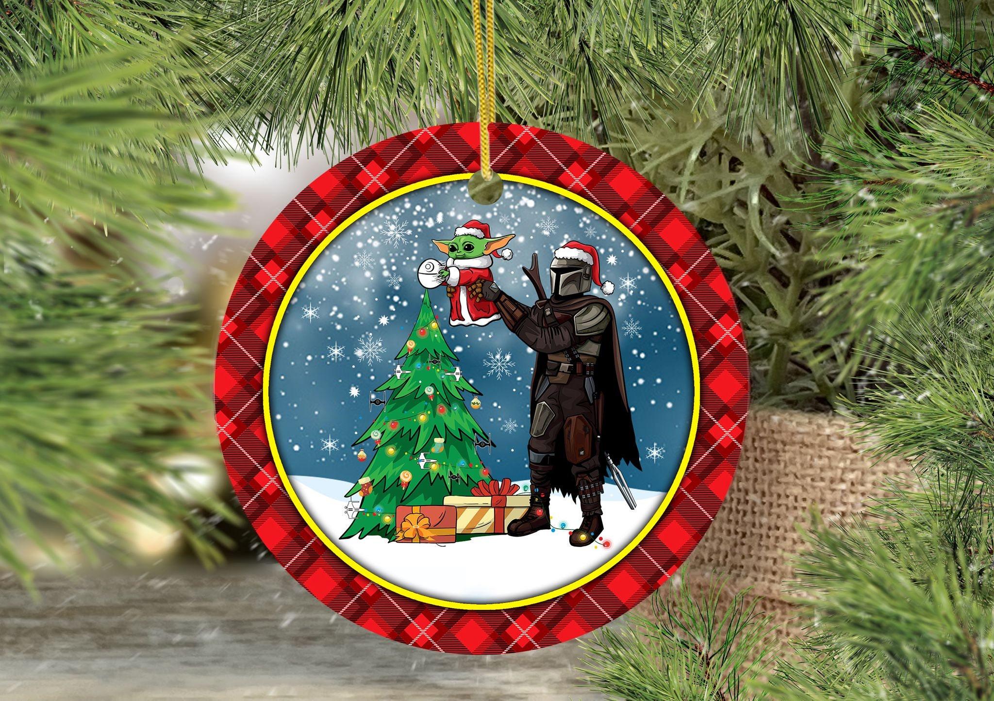 Baby Yoda Star War Christmas Personalized Ornament 2022 Perfect And Unique Gifts For Family On Christmas