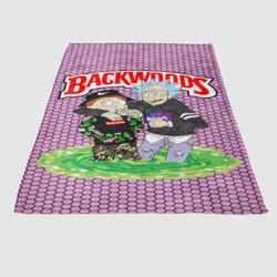 Backwoods Rick And Morty 1 Soft Fleece Blanket Meaningful Gift For Halloween Christmas
