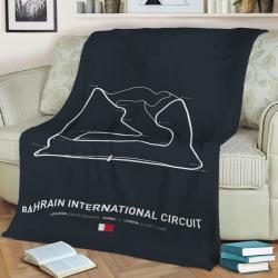 Bahrain Circuit Fleece Throw Blanket Meaningful Gift For Halloween Christmas