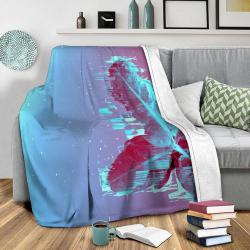 Banana Leaf Through The Code Fleece Throw Blanket Meaningful Gift For Halloween Christmas