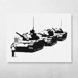 Golf Sale Banksy Street Art Wall Art Canvas Meaning Gift For Birthday Christmas