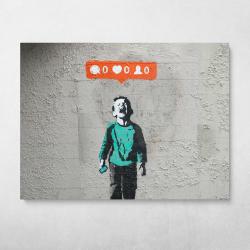 No Followers Banksy Street Art Wall Art Canvas Meaning Gift For Birthday Christmas