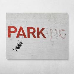 PARKing Banksy Street Art Wall Art Canvas Meaning Gift For Birthday Christmas