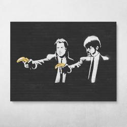 Pulp Fiction Banksy Street Art Wall Art Canvas Meaning Gift For Birthday Christmas